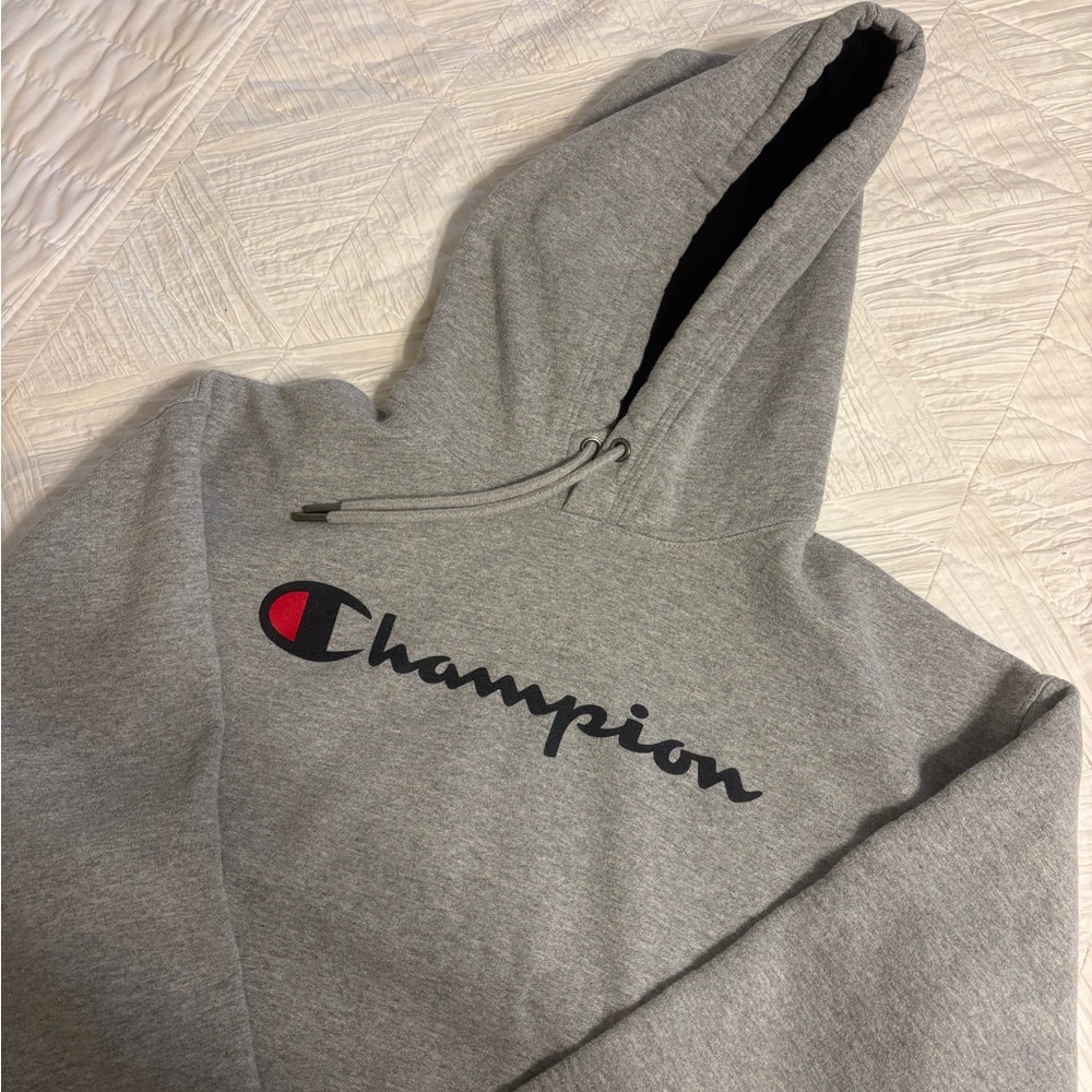 Champion Black and Gray Athletic Hoodie